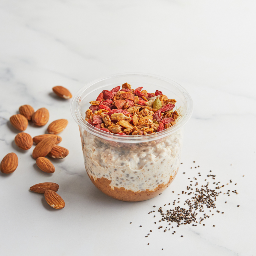 Almond Butter Overnight Oats