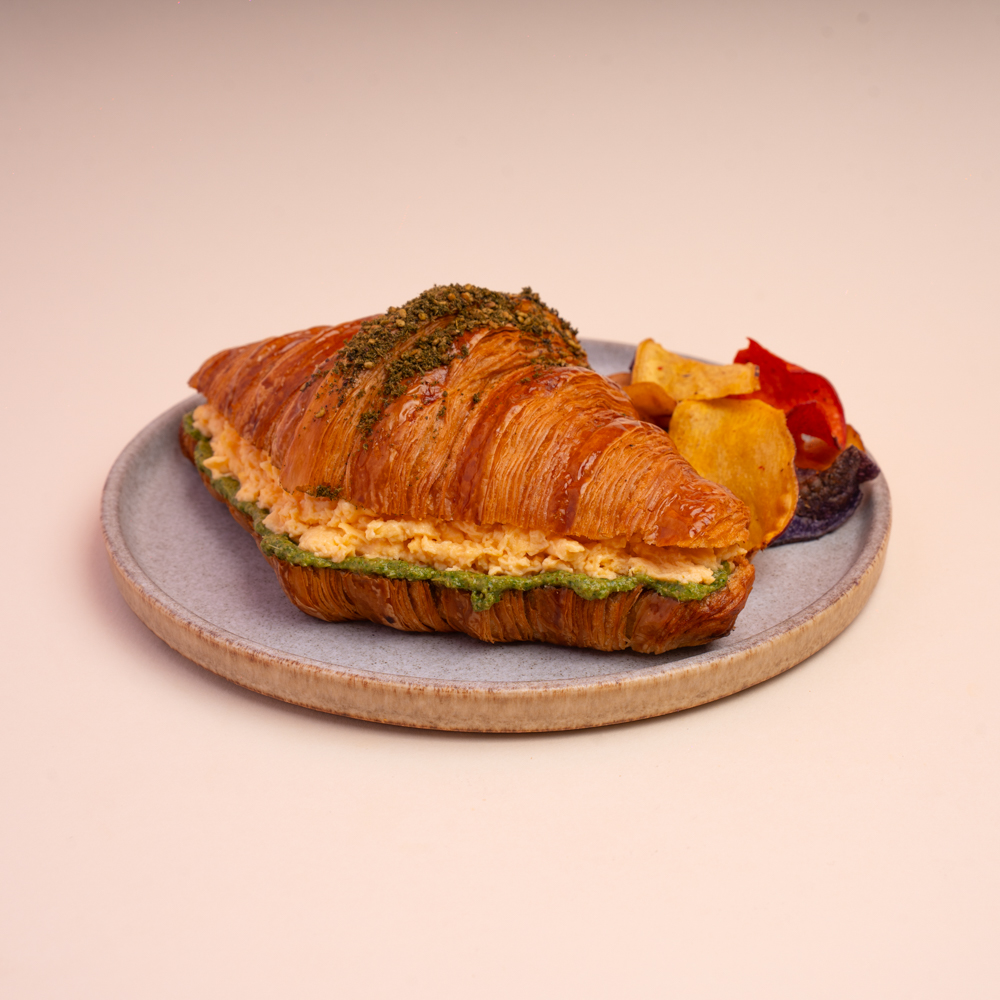 Scrambled Egg & Zaatar Pesto Croissant
