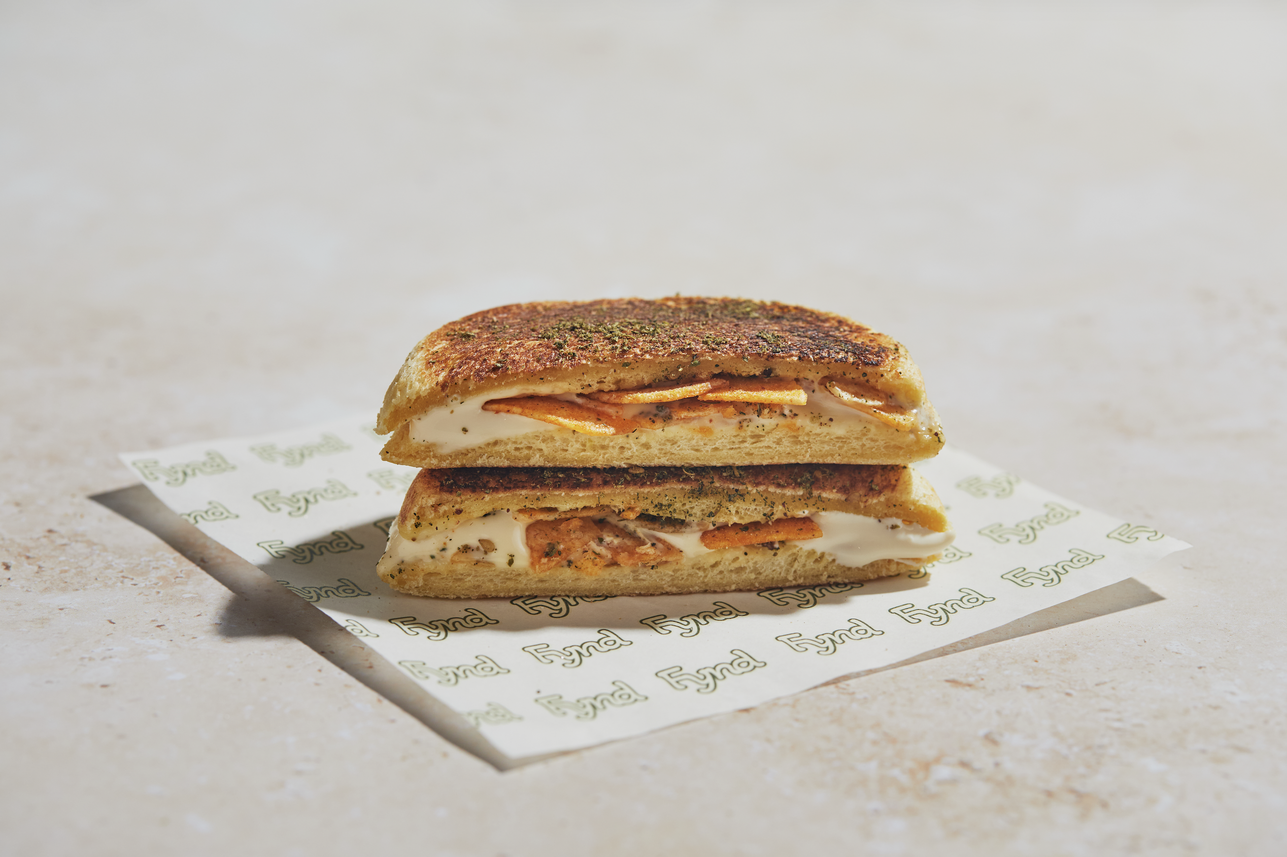 Cheese and Chips with Zattar Pocket Sandwich