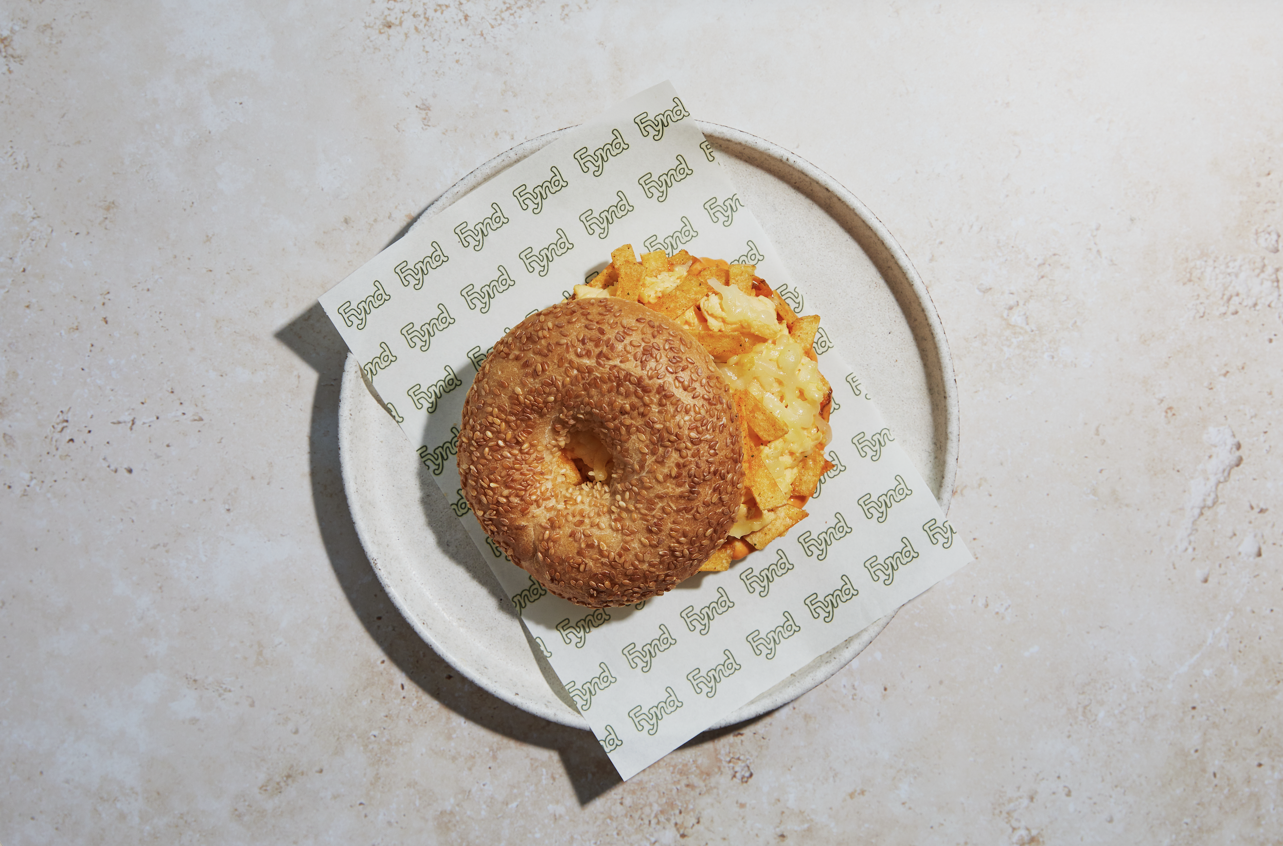 Egg & Chips Bagel